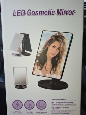 LED Cosmetic Mirror - Black